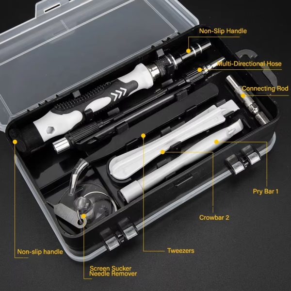 115-in-1 Precision Magnetic Screwdriver Set – Stainless Steel Flat Head Repair Tool Kit For Phones, Computers, Laptops, Watches, Eyeglasses, And Other Electronics – Tool Kit